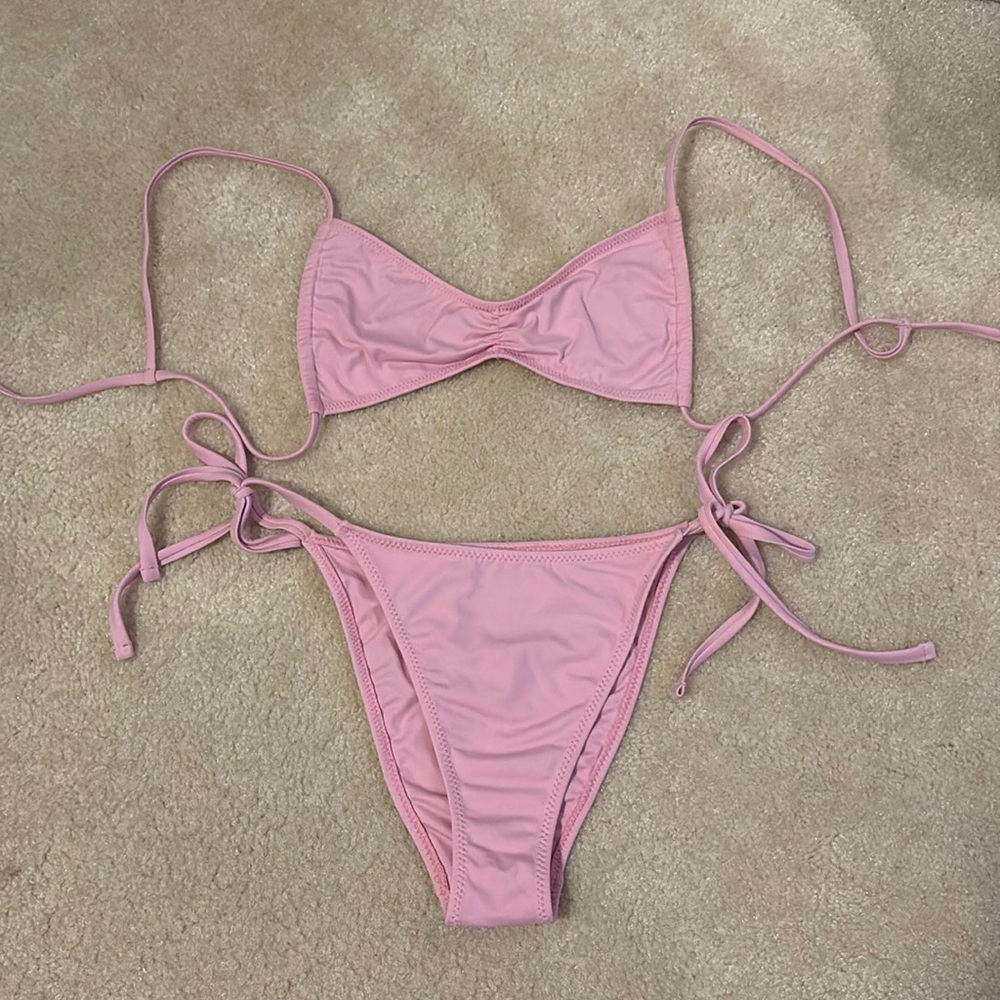 PacSun Eco Swim Pink Bikini Top - Picture 7 of 8
